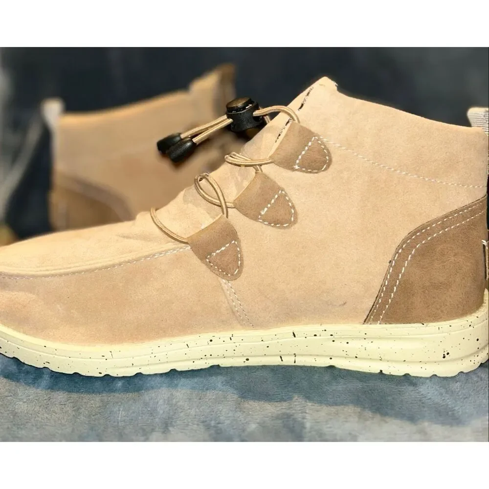 High top / boot suede slip on shoe size 41